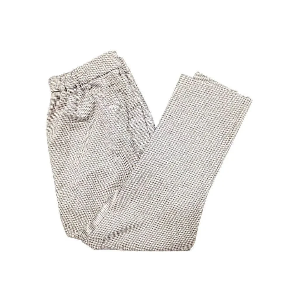 Rachael Zoe Plaid Cream and Black Pants Women's